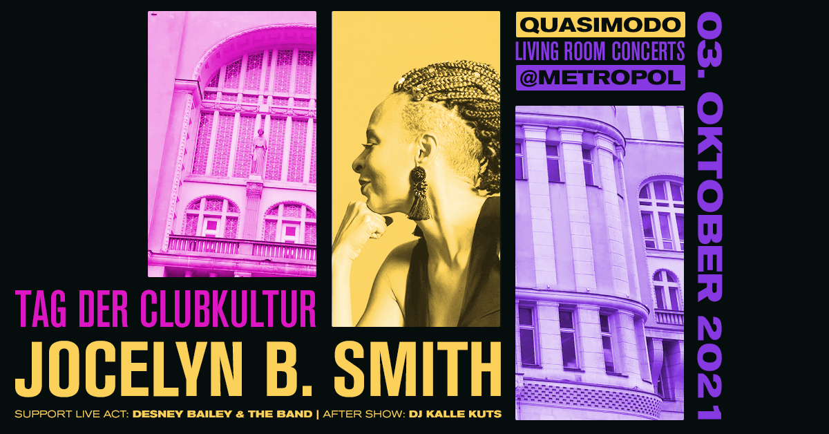 3G - Tag der Clubkultur mit JOCELYN B. SMITH